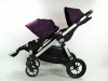 Baby Jogger city select double regulacja oparcia dwie spacerówki