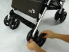 Baby Jogger Vue koła ustawione do jazdy na wprost